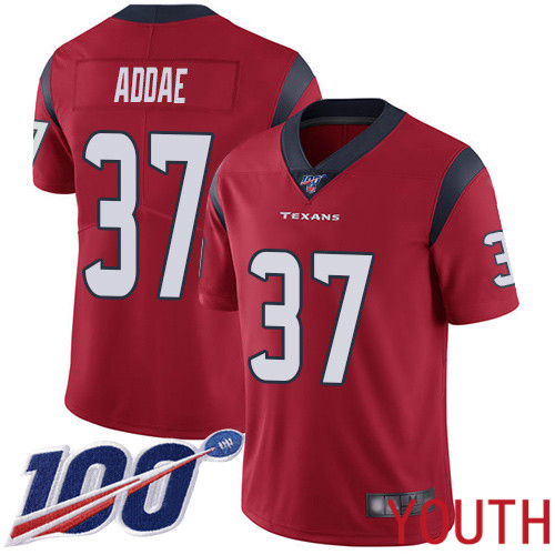 Houston Texans Limited Red Youth Jahleel Addae Alternate Jersey NFL Football #37 100th Season Vapor Untouchable